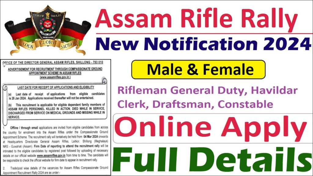 Assam Rifleman Recruitment 2024